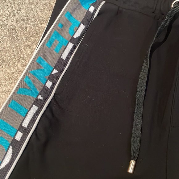P.E Nation Black Slim Track Pants with Side Logo - Picture 4 of 9